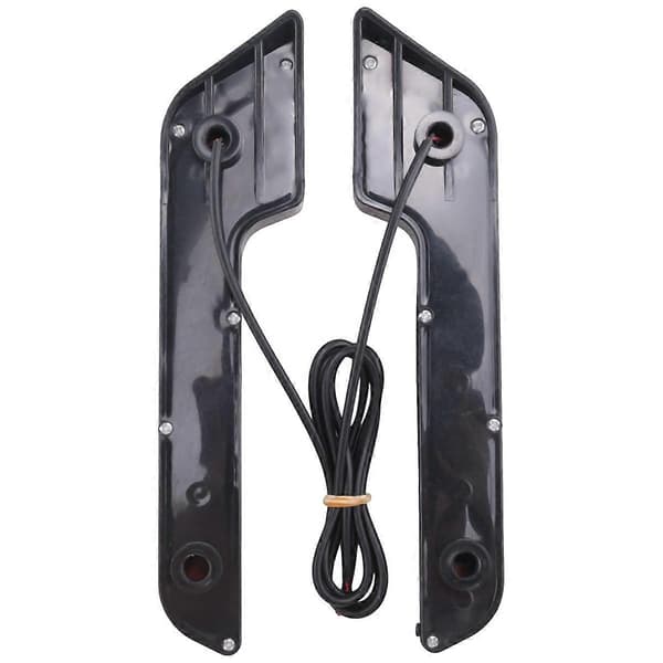 2x 12V supersterke DRL LED-kjørelys kompatible med biler vanntette LED-kjørelys tåkelys Black