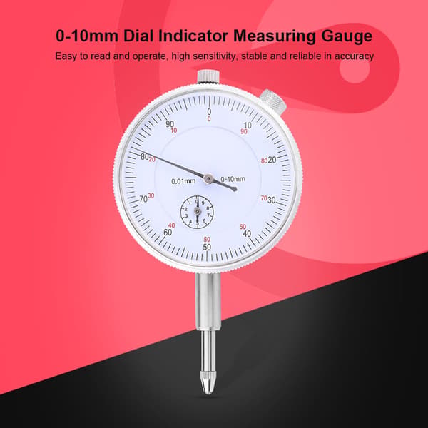 0-10 mm mätklocka 0,01 mm noggrannhet mätinstrument högprecisionsverktyg