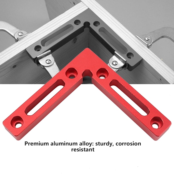 Aluminiumlegering L-formet hjørneklemme 90° ret vinkel sveising trebearbeidingsverktøy for tremetall