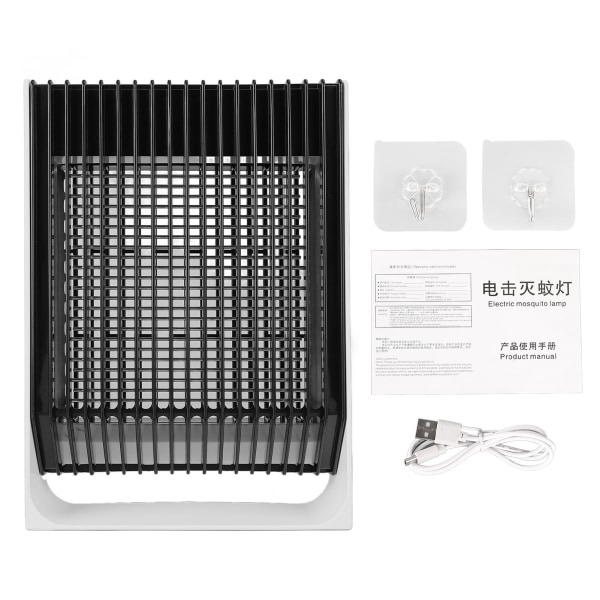 Fly Killer Light USB Oppladbar Automatisk Insekt Drep Lampe Veggmontering Innebygd Batteri