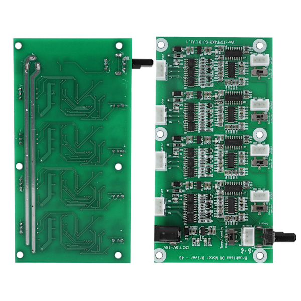 4 Kanaler Borstlös Motor PWM Multi-nivå Skydd Borstlös Motor Hastighetsregulator Drivrutin