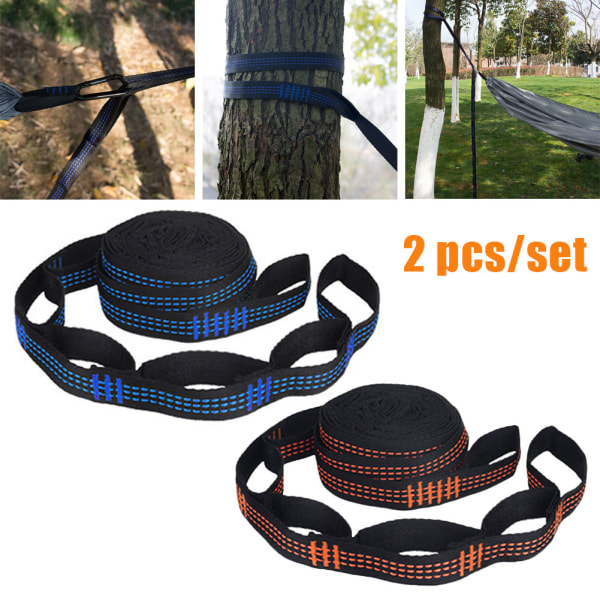 2 st/ set hängmatta för utomhusbruk orange