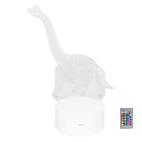 Dinosaur Natlampe RGB 16 Farver 4 Tilstande Dæmpbar Lampe Understøtter Fjernbetjening Touch Kontrol Boligindretning