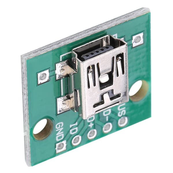 10 stk Mini USB til DIP Adapterkort 5P for 2.54mm PCB-kort DIY USB Strømforsyning