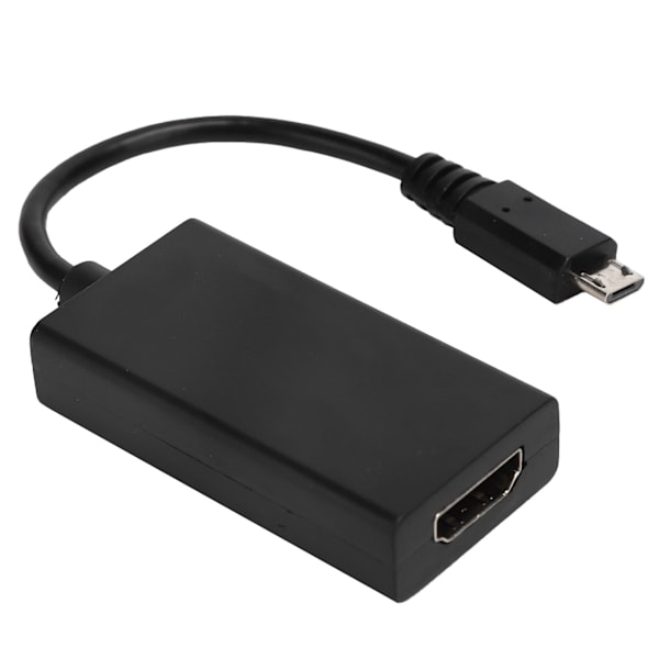 HD Video Display Adapter Kabel Sort Micro USB 1080P Oplader til Telefon til Projektor