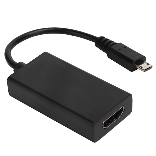 HD-videoadapterikaapeli, musta, Micro USB 1080P -laturi puhelimesta projektoriin