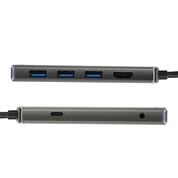 6-in-1 Monitoiminen HD-telakointiasema Type C - HDMI USB3.1 HUB PD-latauksella
