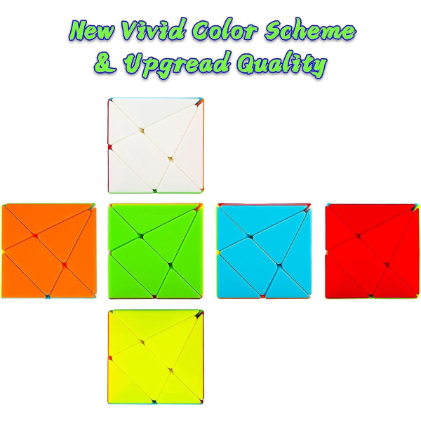 Smooth Axis Cube 3x3 - Brain Teaser Pedagogisk leke for barn, voksne - Speed ​​3D Puzzle Cube for alle aldre
