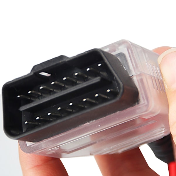 Minnesbevarande Connector OBD Batteriläcksdetektering Bildiagnostiskt Batteriverktyg med 2 Klämmor