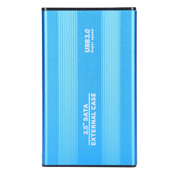 HDD-kabinett Plug Play 3TB USB3.0 SSD Hårddiskbox för Laptops/OS X Extern Datalagring Blå
