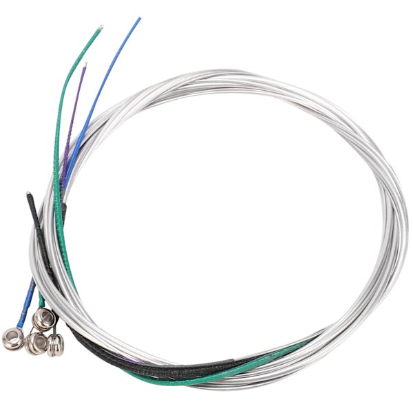 4/4 Fiolsträngar Set Aluminium-Magnesiumlegering för Nybörjarstudenter Avancerade Spelare (Silver 4/4)