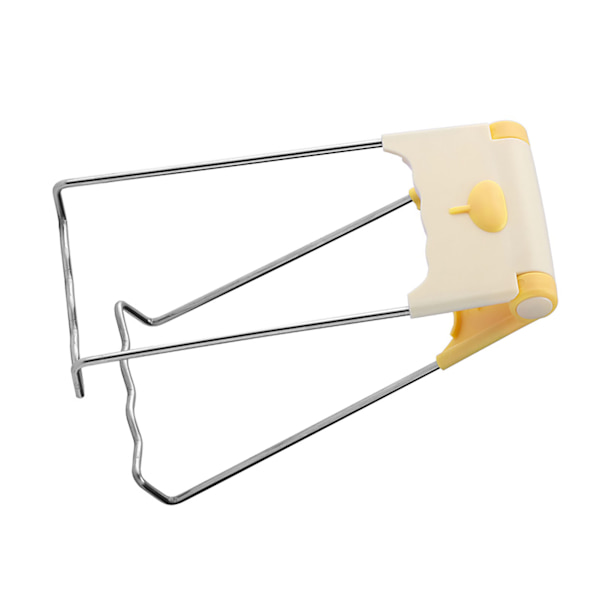 Plast Metall Disk Tallrik Klämma Professionell Hem Kök Ergonomisk Gryta Varm Tallrik Tång för Män Kvinnor Gul
