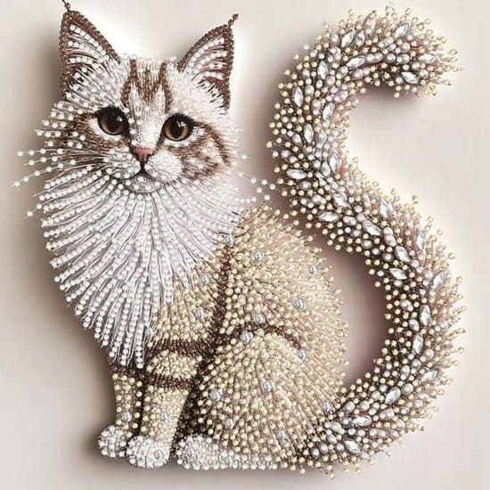 5D Diamond Art DIY Kit – Suitable for Adults and Beginners – Cat Pattern – Craft Project – Crystal Diamond Painting – Suitable for Home Decor – 30×30 cm
