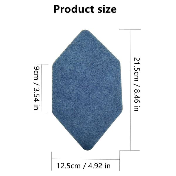 Replacement Sponge Pads 5-pack Compatible with Vileda Bath Magic Mop, Blue Fiber Cleaning Pads for Bathroom Floors and Bathtubs 92