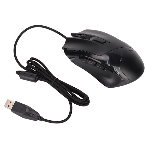 Gamingmus S600 9D Makroprogrammering RGB Ljusstark 6000dpi Gamingmus Hemmakontorsmöss