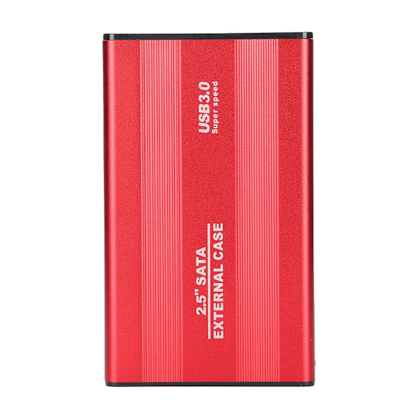 HDD Kabinett Plug Play 3TB USB3.0 SSD Harddisk Boks for Laptoper/OS X Ekstern Datalagring Rød