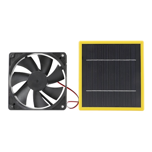 5W 12V Solar Powered Fan with Bracket Portable DIY Cooling Ventilation Fan with Solar Panel for Chicken Coop Greenhouse