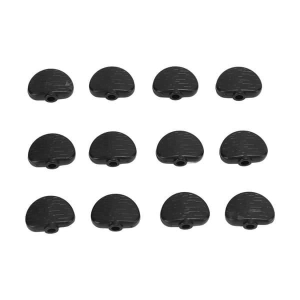 12st Guitar Tuning Peg Machine Head Knobs Plastic Tuning Peg Button for Electric Guitars Semicircle