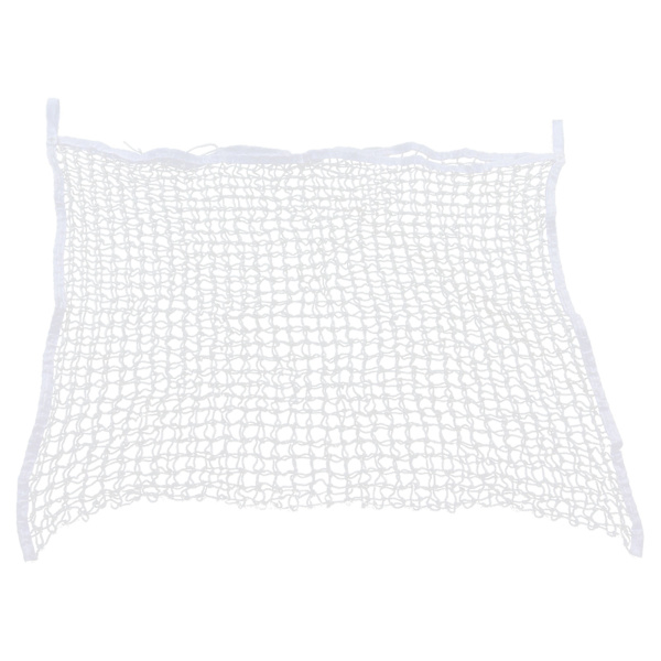 Hønetpose PE Vævet Reb Mesh Hulpose Heste Slow Feeder Foderopbevaringspose Hvid 120x90cm / 47,2x35,4in