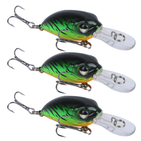 3 STK 6CM/5G Dykking 3D Eyes Lure Kunstig Simulering Naturtro agn fiskeutstyr1#