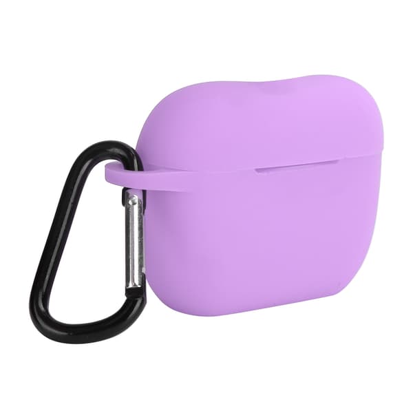 Silikonetui Beskyttelsesdeksel for IOS Earbuds Pro/III Bluetooth Headset Ladeetui Lys Lilla