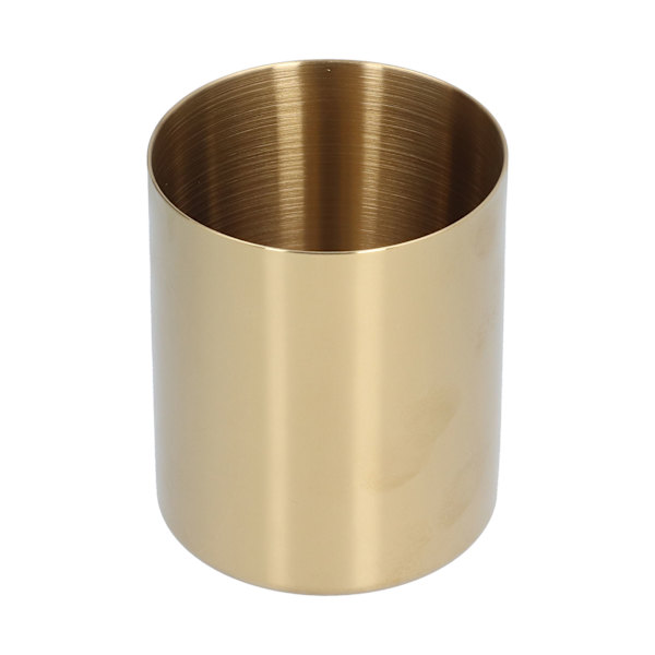 Skrivebords Blyantholder Penbeholder Kontor Rustfrit Stål Blyantholder Papirvarer Organizer Boligindretning Beholder Guld