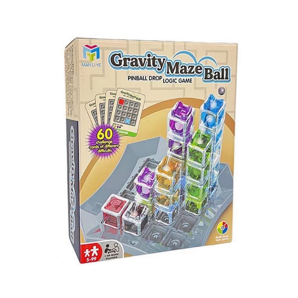 ThinkFun Gravity Maze - Fallande kula-logikspel - Utmanande STEM-leksak för barn 8-12 - Gravity Marble Labyrinth
