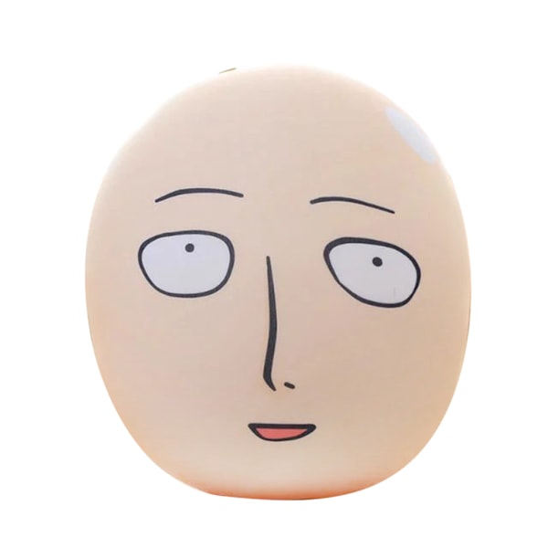 Anime Head Plush Pillow Cushion One Punch Man Saitama Bald Man Stuffed Toys for Kids Christmas Gifts