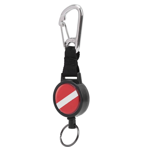 Dykkestrekke i rustfritt stål Wire Stretch Spring Rope Lanyard Anti-tapt Nøkkelring BCD Tilbehør