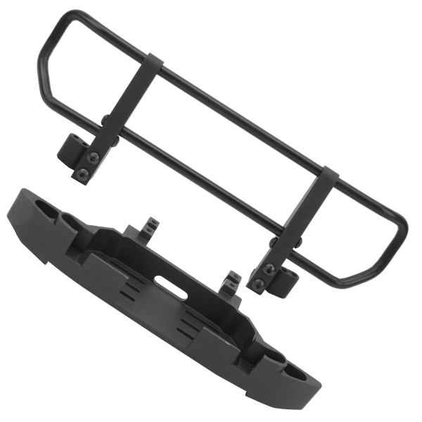 Metallinen etupuskuri ja pohja RC-auton lisävarusteet sopivat TRX4 / TRX6 1/10 RC Crawler -autoihin (musta)