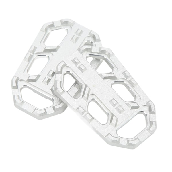 2 st MC-Fotstödsfästen i Aluminiumlegering för CB500X 2015‑2016 Silver