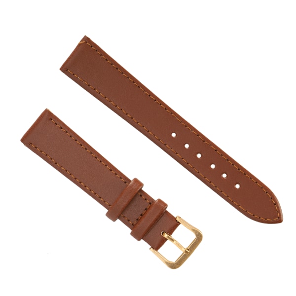 Unisex Universal Klockarmband med Spänne PU Läder Ersättningsarmband Brun18mm / 0.71in