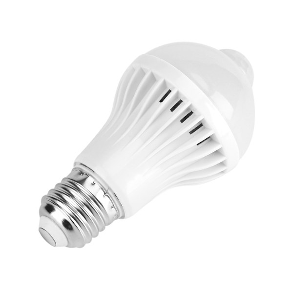E27 Intelligent Detektion PIR Infraröd Rörelsesensor Lampa LED Glödlampa 5W