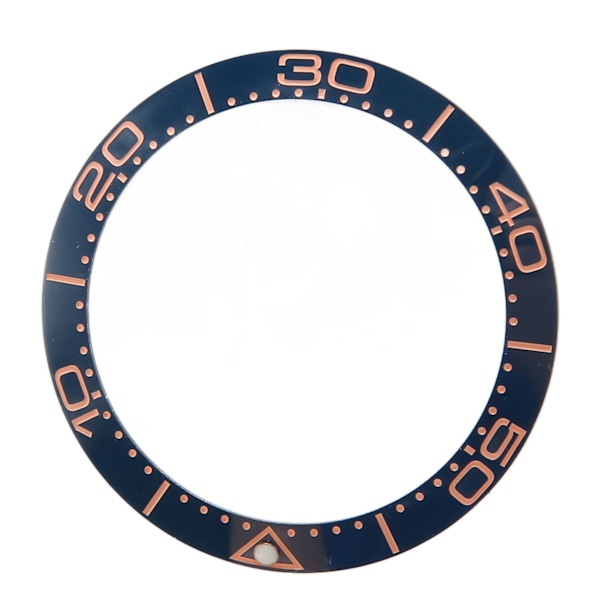 Professionell Klocka Bezel Insert 38mm Keramisk Klocka Bezel Ring Reparationsersättningstillbehör för Urmakare Blå Bas Roséguld Siffra