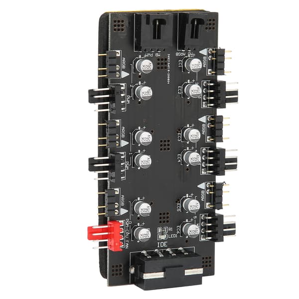 6-vejs Splitter Hub 4PIN PWM Hastighedsregulering 3PIN ARGB Lysstyring Ekspansionskort IDE Interface