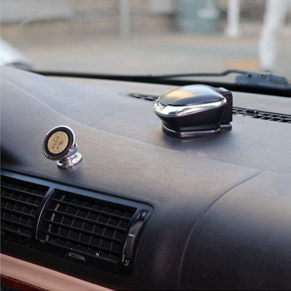 Löstagbar bilaskfat i rostfritt stål med LED-skärm för bilmugghållare - Svart