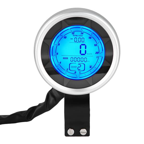 Motorcykel Multifunktionelt LCD Måler Tacho Speedometer Odometer Overspeed Advarsel