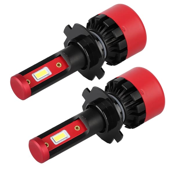 2 stk H7 96W Super Sterk Aluminium LED Bilfrontlys Auto Frontlys Hvit Lys