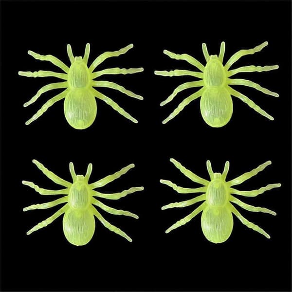 6-pack Halloween Spiders Decorations Luminous Spiders Party Ornaments