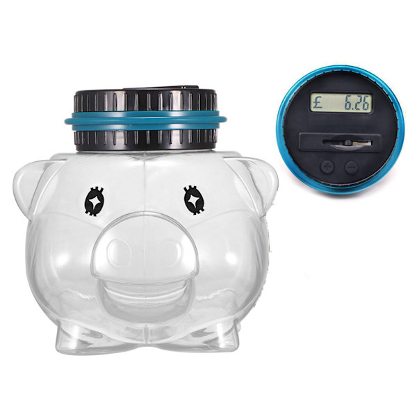 Electronic Piggy Bank Counter Coin Digital LCD Counting Coin Money Saving Box Money Jar Coins Storage Box