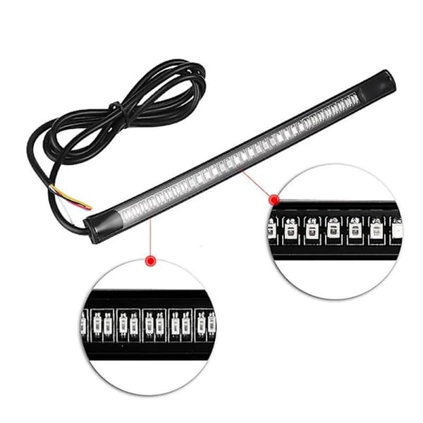 48 LED stoplys til motorcykel bil cykel blinklys lysstribe 12V