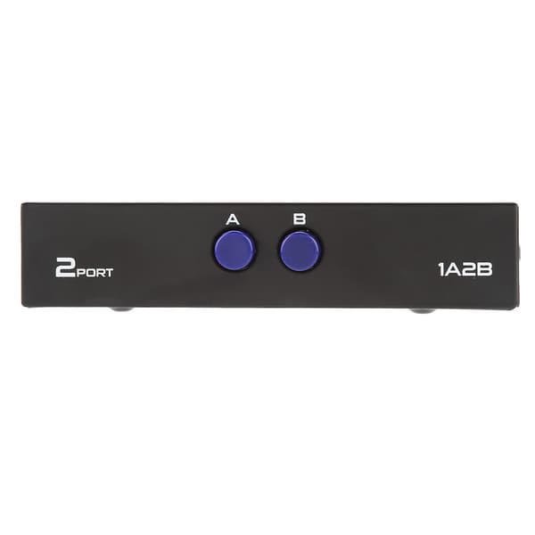 2/4 Port USB 2.0 Manuell Delningsswitch Switchbox för PC Skrivare Scanner (2 Portar)