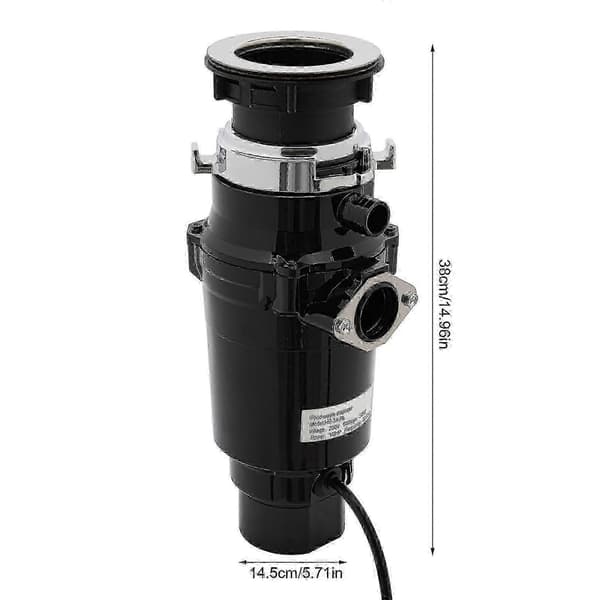 375W kjøkkenavfallskvern Black