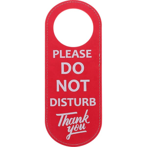 Double-Sided Do Not Disturb Sign Hotel Door Handle Hanger Hanging Sign Double-Sided Sign
