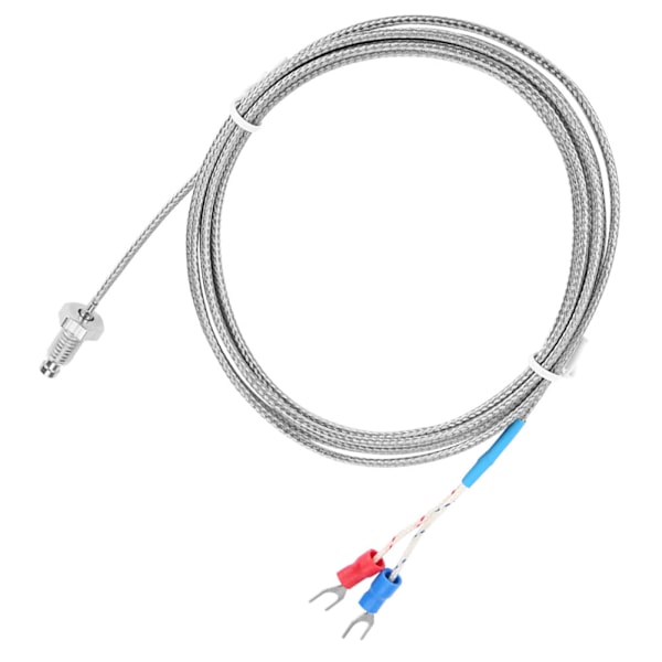 M6 Skruv Fin Gänga Typ K Termoelement Temperatursensor Kabel 0-400℃ (5 m)