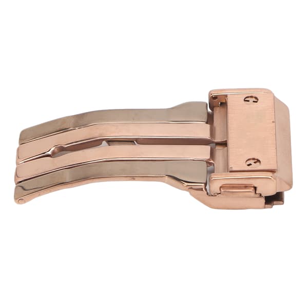 Ur Deployment Lås Foldbar 22mm Bredde Rustfrit Stål Urrem Spænde Rosaguld