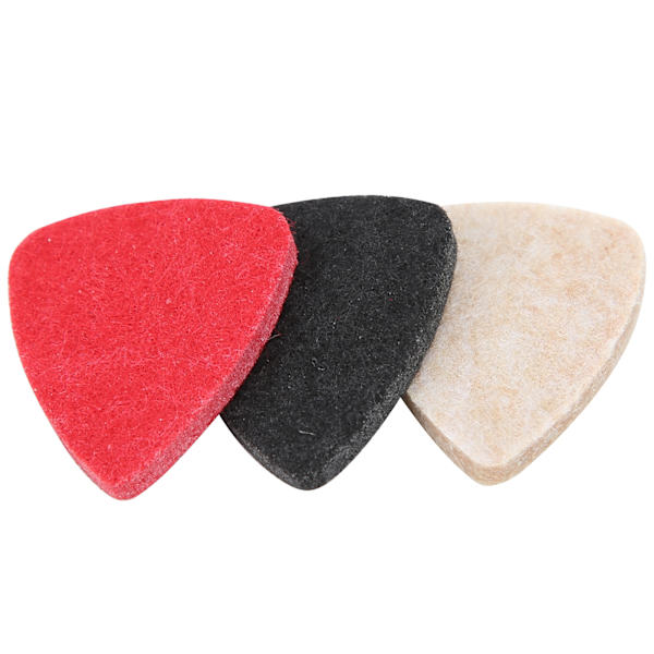 3st Ukulele Plektrum Filt Universal Gitarr Performance Delar Musikinstrument Tillbehör Blandad Färg