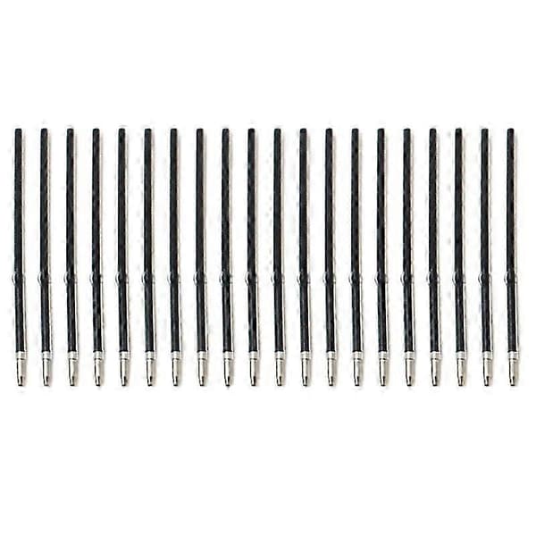 School Office Bullet Ballpoint Pen Refill Ballpoint Pen Replacement Black 20pcs