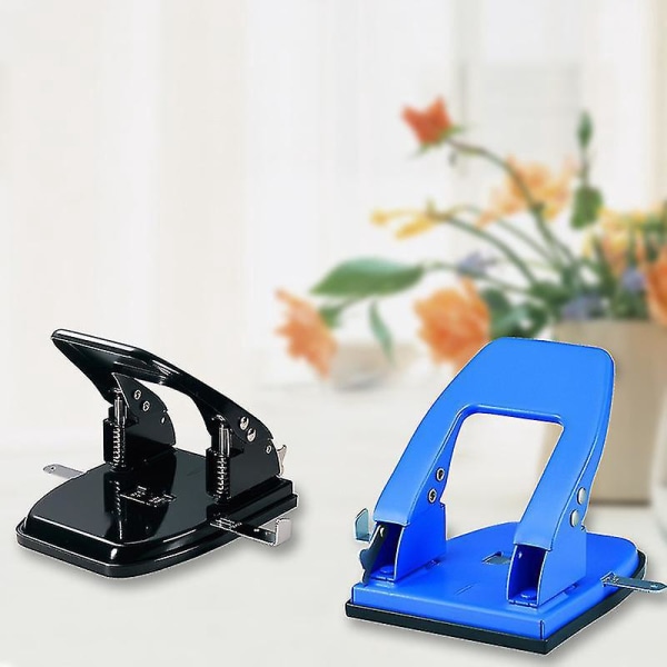 Black Heavy Duty Metal 2-Hole Punch with 25 Sheet Capacity