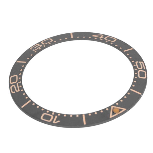 Keramisk Klokke Bezel Ring 38mm Klokke Bezel Innlegg Erstatningsdeler Tilbehør for Urmaker Grå Base Sandblåst